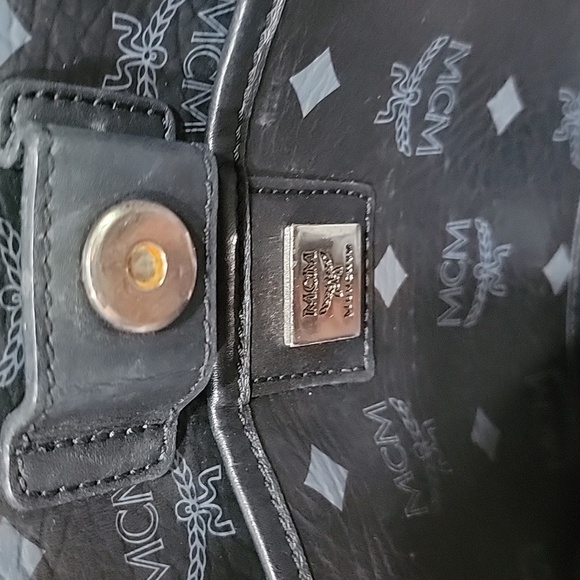 MCM Visetos EUC  Large Black Tote Bag - Picture 14 of 15